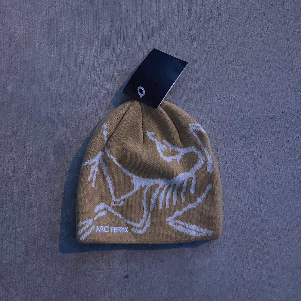 Arc'teryx Brown Beanie with White Logo